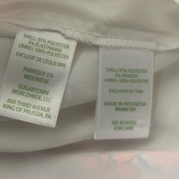 Lilly Pulitzer Jonas Skort Resort White Party Like A Lob-star size 2 - Picture 6 of 11